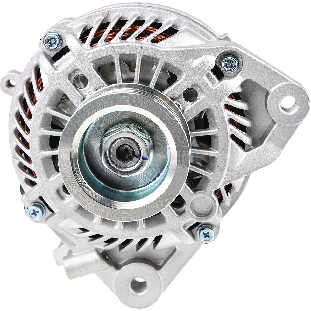 80 Amp Alternator For Honda Civic 1.8L L4 (2006, 2008-2011) – 12V, Pure Copper Coil, Polished